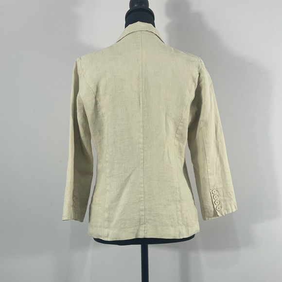 Love Tree Linen Blazer, Jacket, 3/4 sleeve, Size Medium, Classic, women’s - Picture 3 of 9